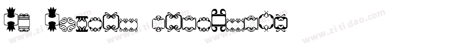SL Square Ornaments字体转换